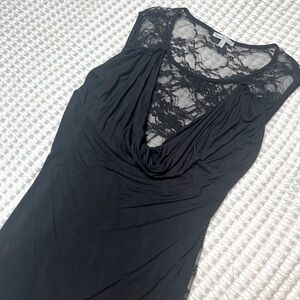 Charlotte russe black lace top size small